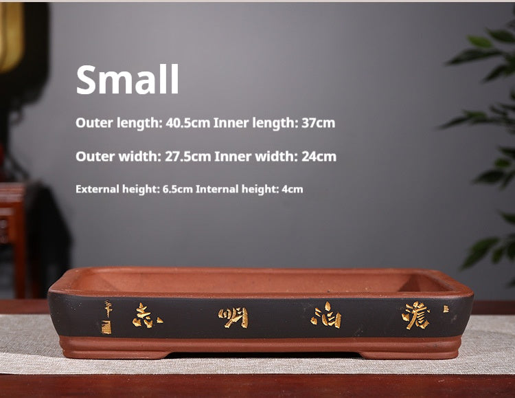 Absorbent Stone Bonsai Base Flowerpot