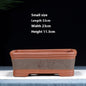 Purple Sand Flowerpot Rectangular Bonsai Pot