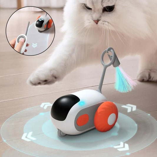 Remote Control Interactive Cat Toy USB Charging Chasing Automatic Self-moving