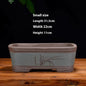 Purple Sand Flowerpot Rectangular Bonsai Pot