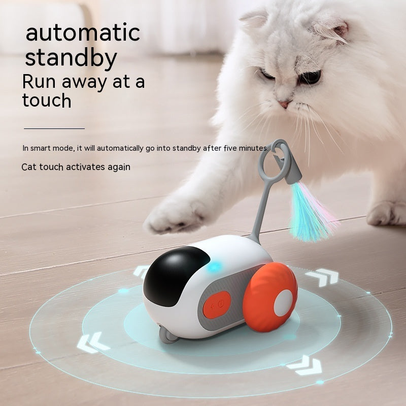 Remote Control Interactive Cat Toy USB Charging Chasing Automatic Self-moving