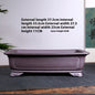 Purple Sand Ceramic Large Rectangular Bonsai Green Plant Bonsai Landscape Flower Pot