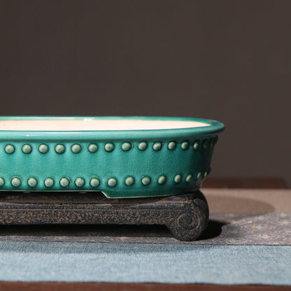 Purple Clay Flowerpot Ceramic Bonsai