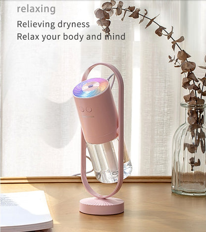 USB Air Humidifier For Home With Projection Night Lights