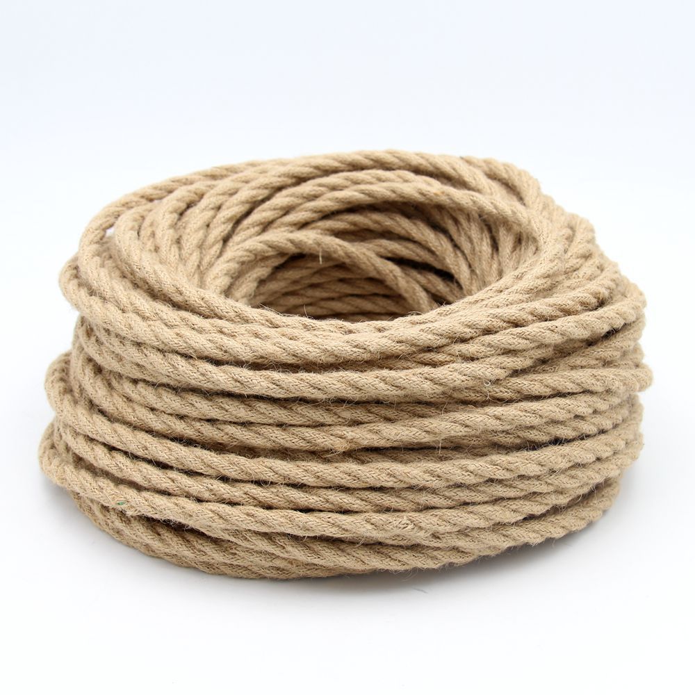 Retro Twine Wire Braided Twisted Rope