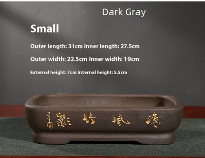 Absorbent Stone Bonsai Base Flowerpot