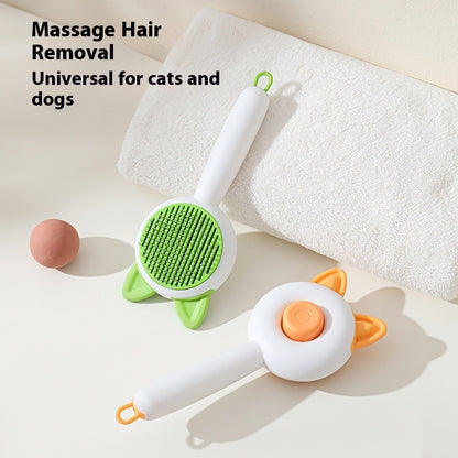 Self Cleaning Pet Hair Remover Brush For Dogs Cats Grooming Tools