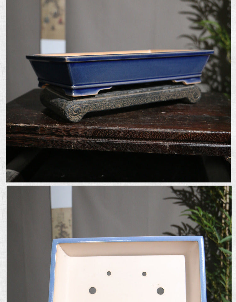 Purple Clay Flowerpot Ceramic Bonsai