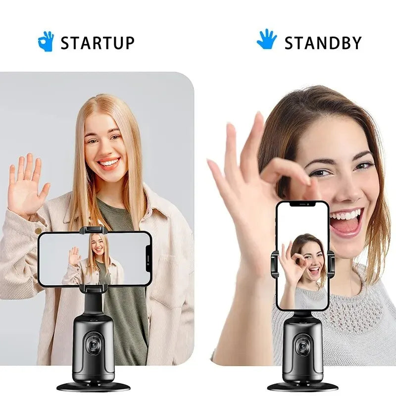Smart Automatic AI Face Tracking Gimbal Phone Holder For Smartphone Video Vlog Live Stabilizer Tripod