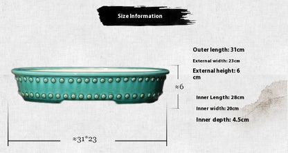 Purple Clay Flowerpot Ceramic Bonsai