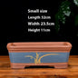 Purple Sand Flowerpot Rectangular Bonsai Pot