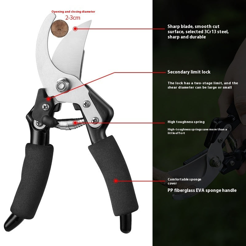 Stainless Steel Pruning Shear Strong