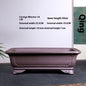 Purple Sand Ceramic Large Rectangular Bonsai Green Plant Bonsai Landscape Flower Pot
