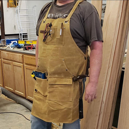 Waxed Canvas Gardening Apron