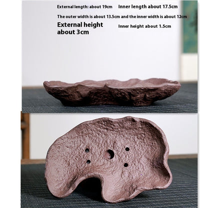 Unique Purple Sand Small Size Shaped Plant Pot