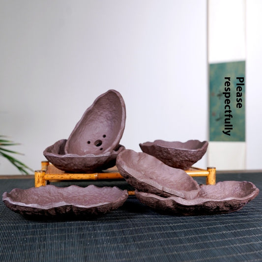 Unique Purple Sand Small Size Shaped Plant Pot