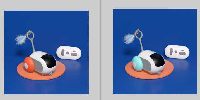 Remote Control Interactive Cat Toy USB Charging Chasing Automatic Self-moving