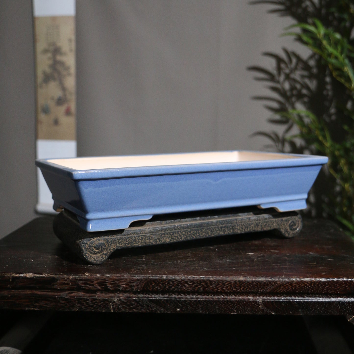 Purple Clay Flowerpot Ceramic Bonsai