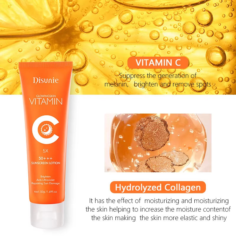 Sunscreen SPF 50 Vitamin C Collagen Moisturizer