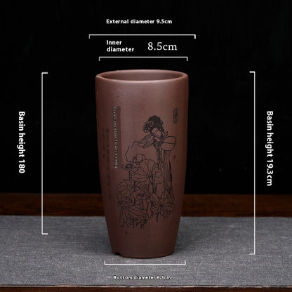 Purple Sand Orchid Small Size Desktop Bonsai