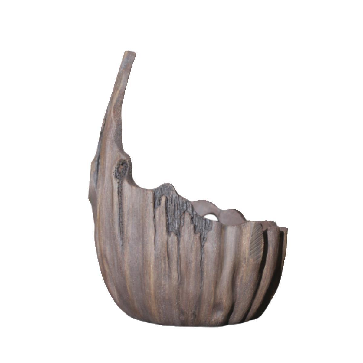 Purple Sand Flowerpot Moon Shaped Bonsai