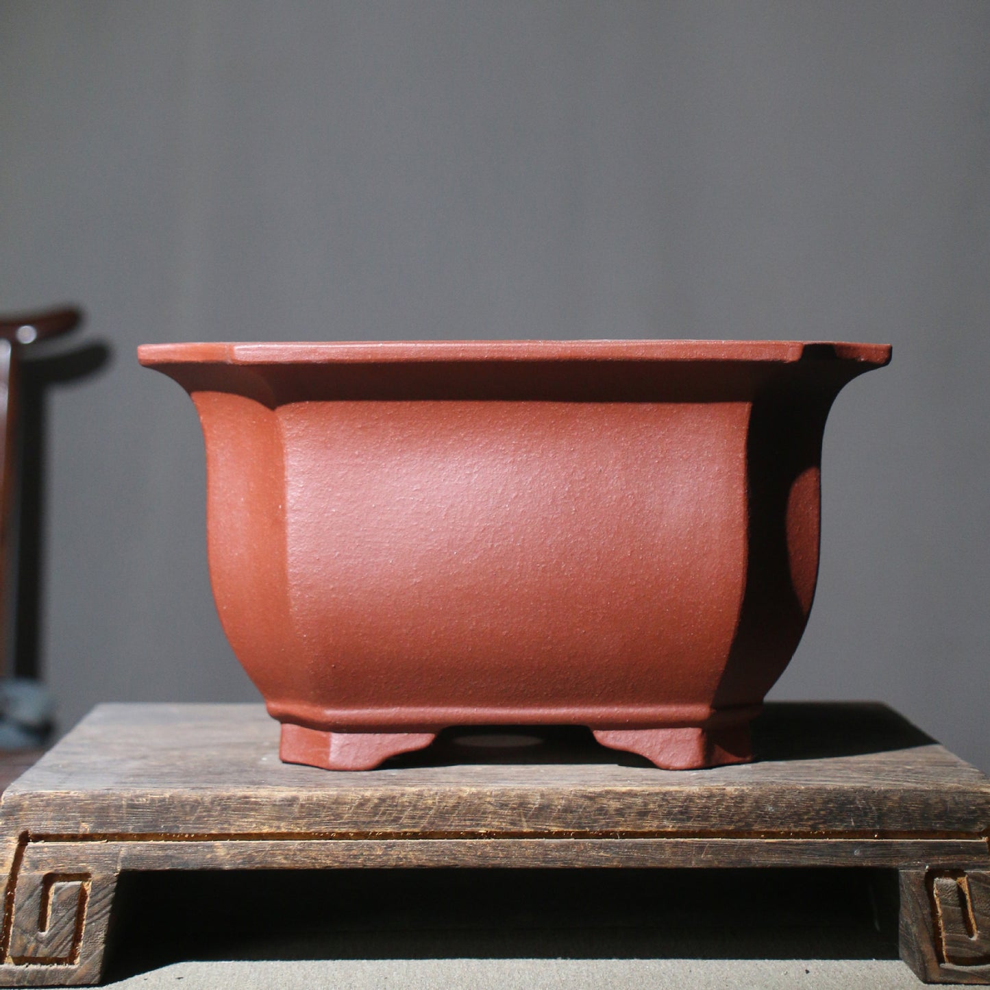 Purple Sand Flower Pot Square Square Bonsai