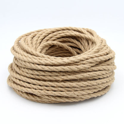 Retro Twine Wire Braided Twisted Rope