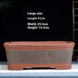 Purple Sand Flowerpot Rectangular Bonsai Pot