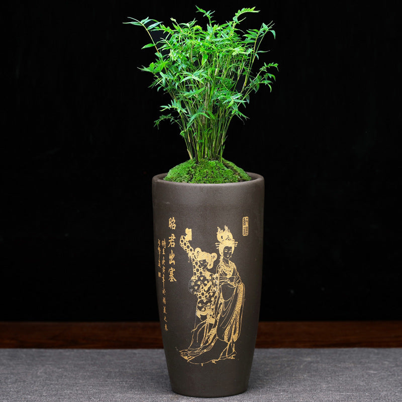 Purple Sand Orchid Small Size Desktop Bonsai