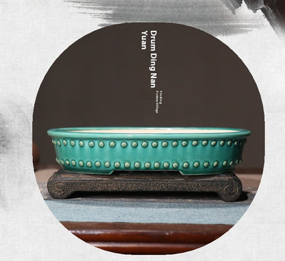 Purple Clay Flowerpot Ceramic Bonsai