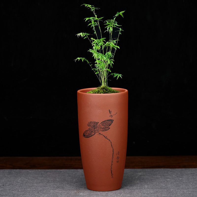 Purple Sand Orchid Small Size Desktop Bonsai