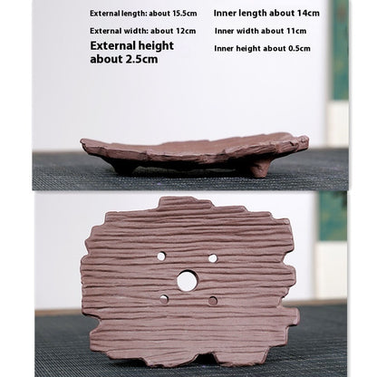 Unique Purple Sand Small Size Shaped Plant Pot