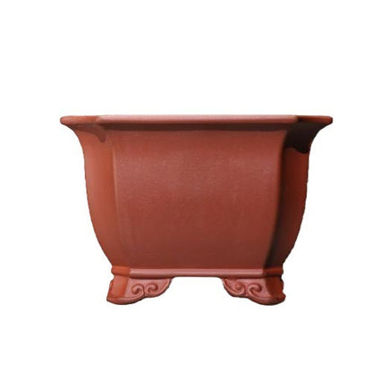 Purple Sand Flower Pot Square Square Bonsai