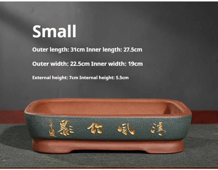 Absorbent Stone Bonsai Base Flowerpot