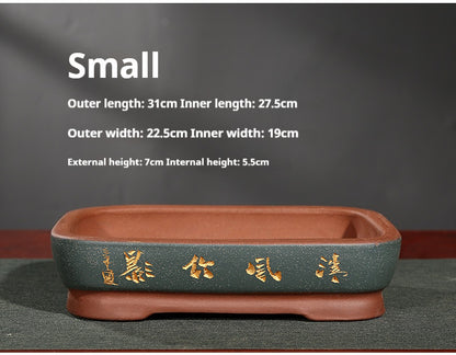 Absorbent Stone Bonsai Base Flowerpot