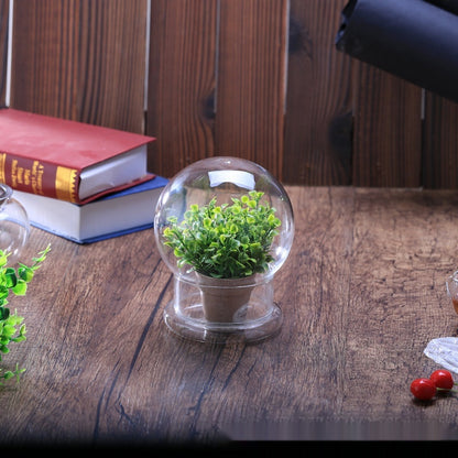 Micro Landscape Glass Round Cover Bonsai Decorative Cover Transparent Dust Cover
