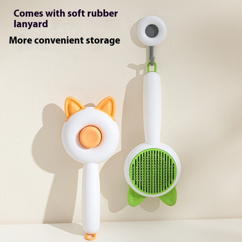 Self Cleaning Pet Hair Remover Brush For Dogs Cats Grooming Tools