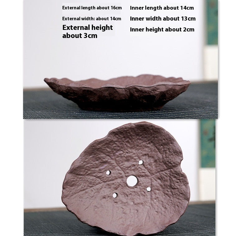 Unique Purple Sand Small Size Shaped Plant Pot