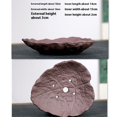 Unique Purple Sand Small Size Shaped Plant Pot