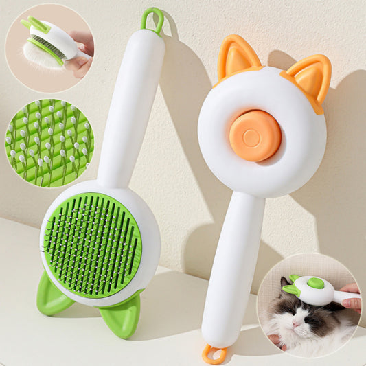 Self Cleaning Pet Hair Remover Brush For Dogs Cats Grooming Tools