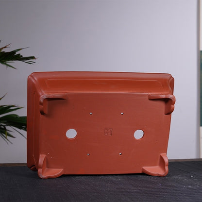 Purple Sand Ceramic Large Rectangular Bonsai Green Plant Bonsai Landscape Flower Pot