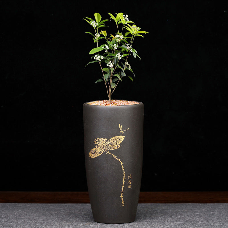 Purple Sand Orchid Small Size Desktop Bonsai