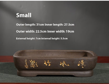 Absorbent Stone Bonsai Base Flowerpot